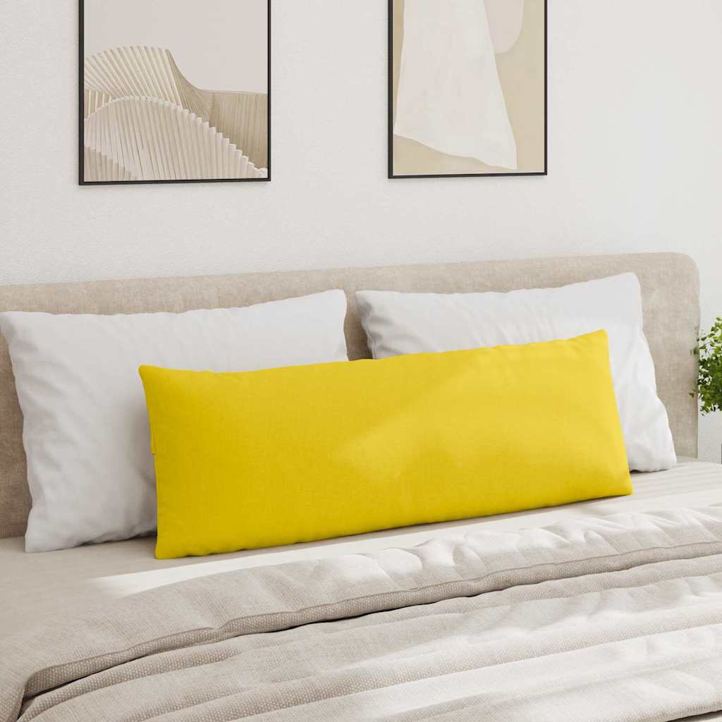 Sofapuder 2 stk. Stof Lys Gul 120 x 40 cm