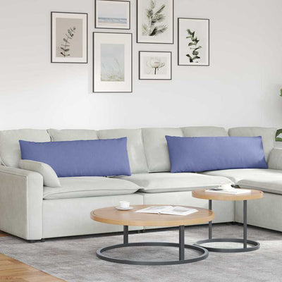 Sofapuder 2 stk. Stof Jeans blå 120 x 40 cm
