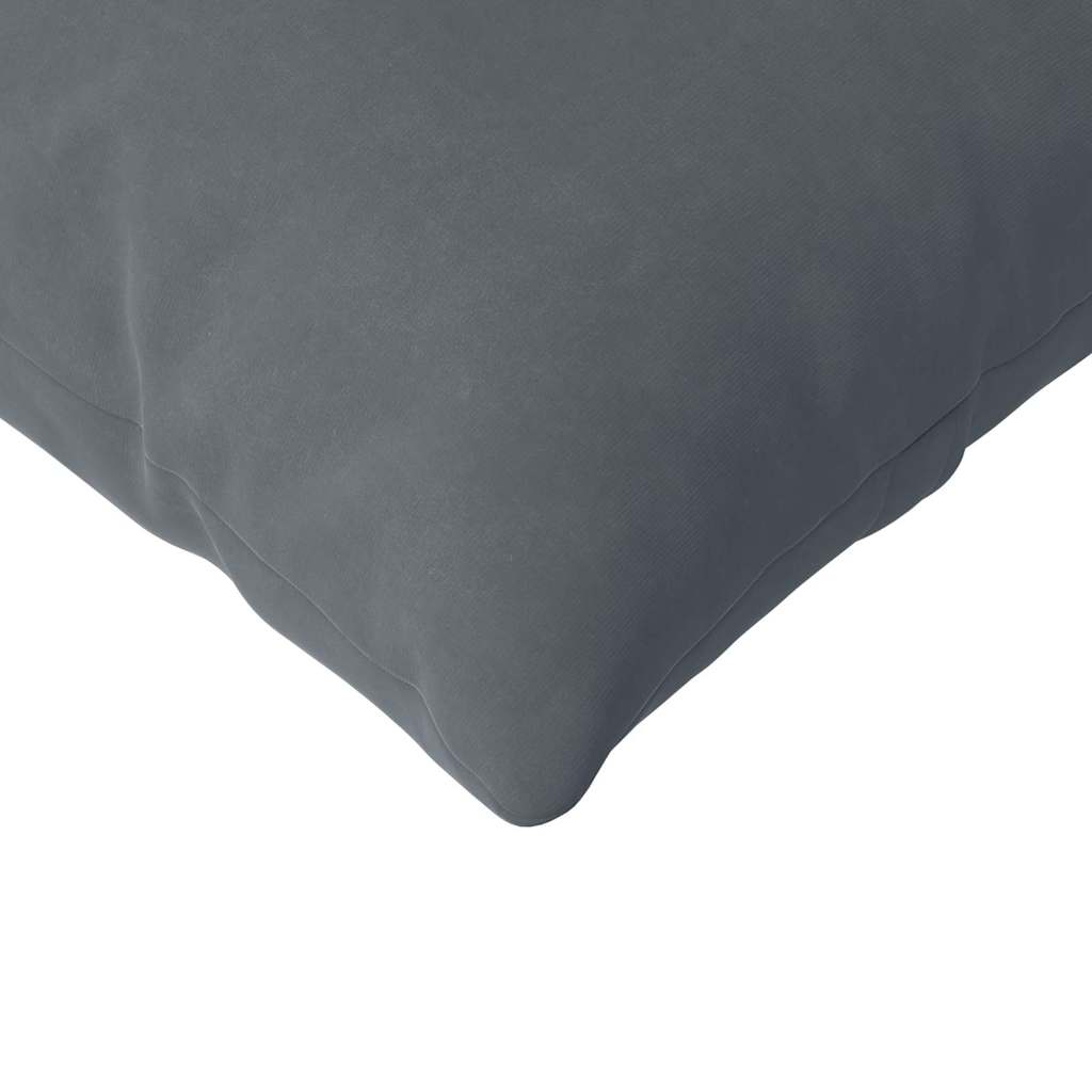 Sofapuder 2 pcs Mørkegrå 120 x 40 cm Velourstof