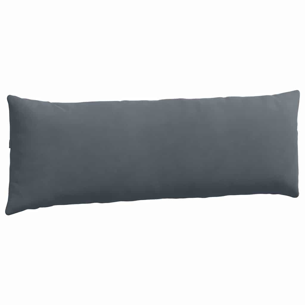 Sofapuder 2 pcs Mørkegrå 120 x 40 cm Velourstof