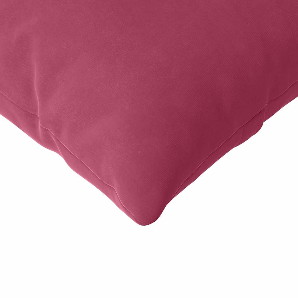 Sofapuder 2 pcs Vinrød 120 x 40 cm Velourstof