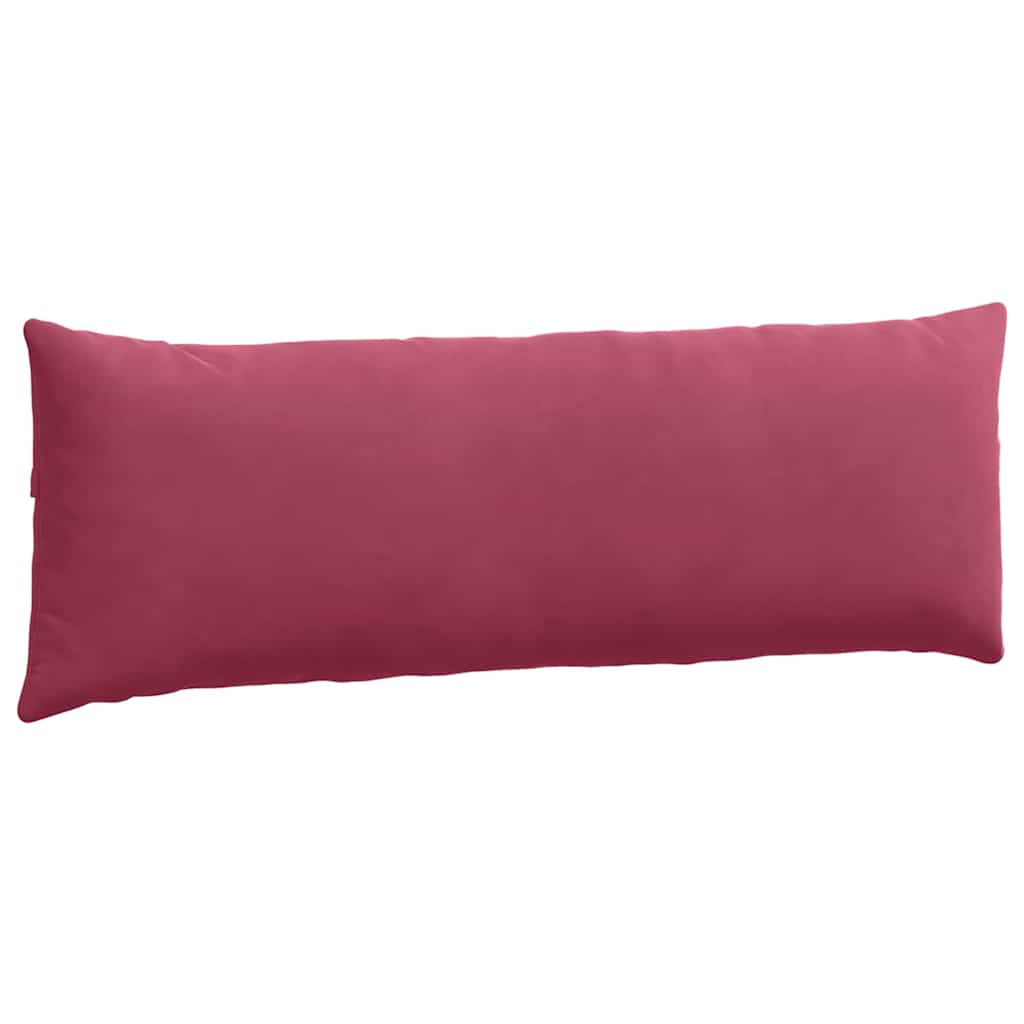 Sofapuder 2 pcs Vinrød 120 x 40 cm Velourstof