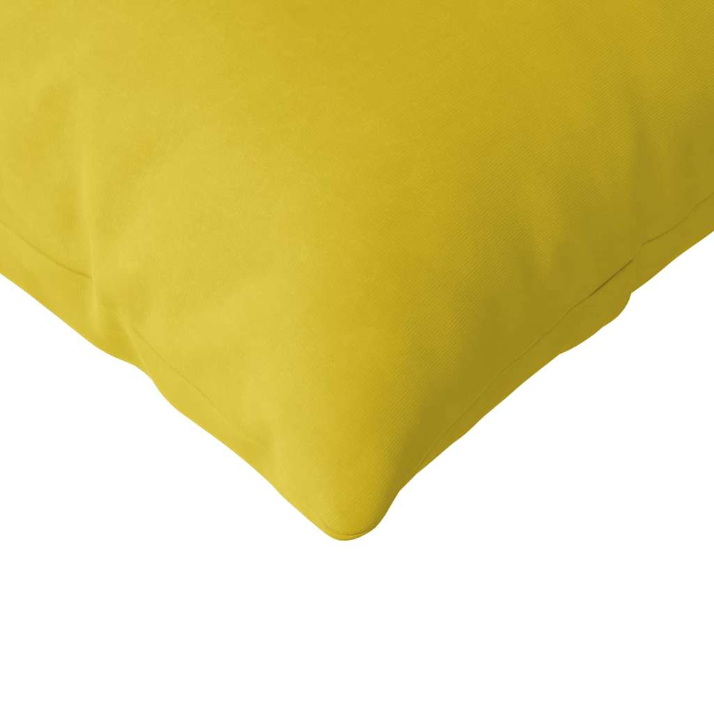 Sofapuder 2 pcs Gul 120 x 40 cm Velourstof