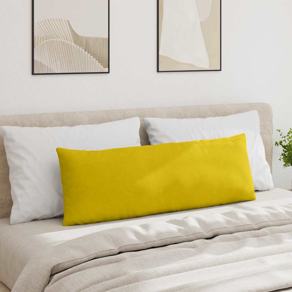 Sofapuder 2 pcs Gul 120 x 40 cm Velourstof