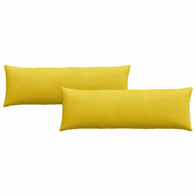 Sofapuder 2 pcs Gul 120 x 40 cm Velourstof