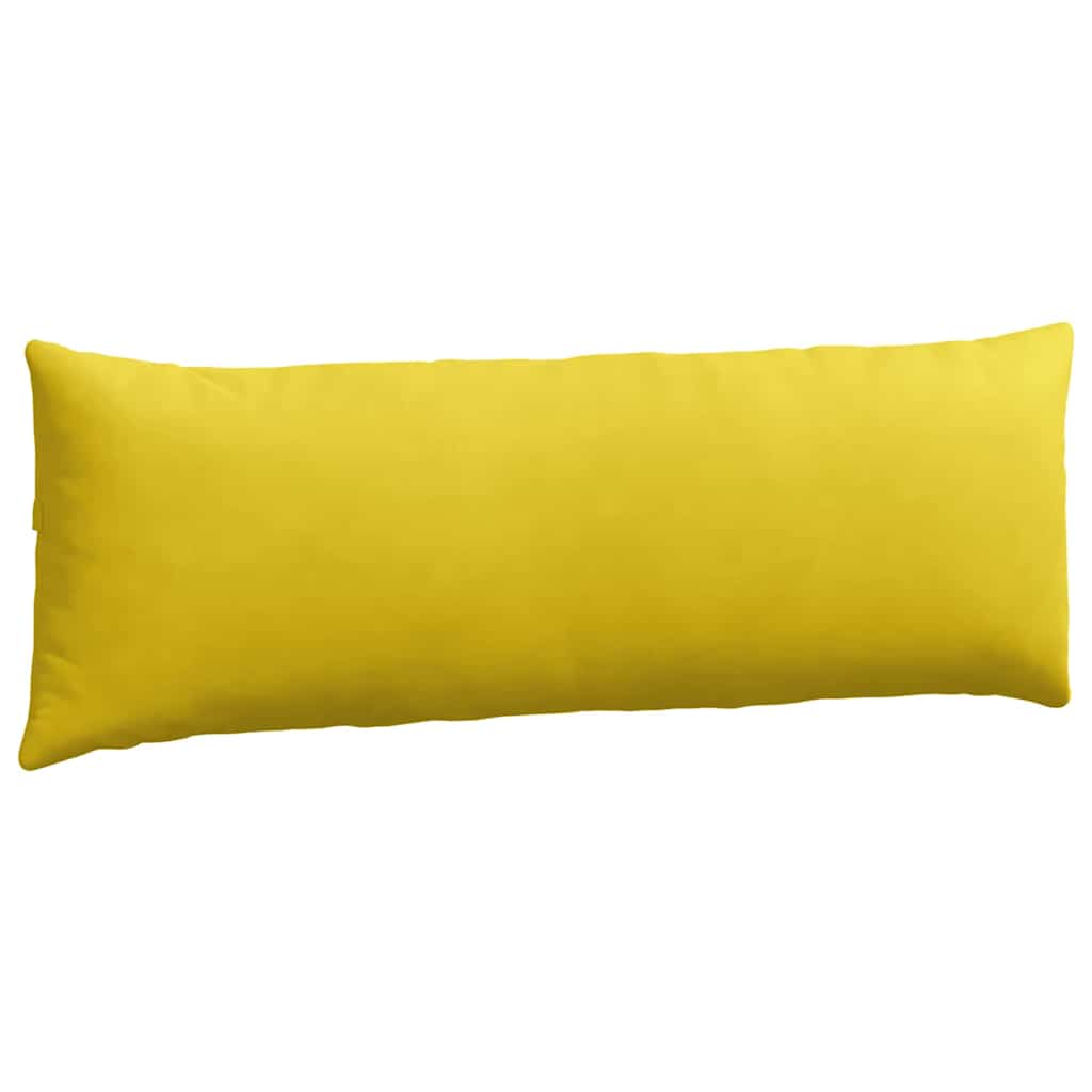Sofapuder 2 pcs Gul 120 x 40 cm Velourstof