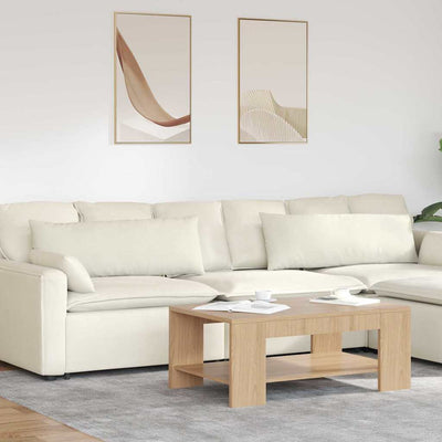 Sofapuder 2 pcs Creme 120 x 40 cm Velourstof