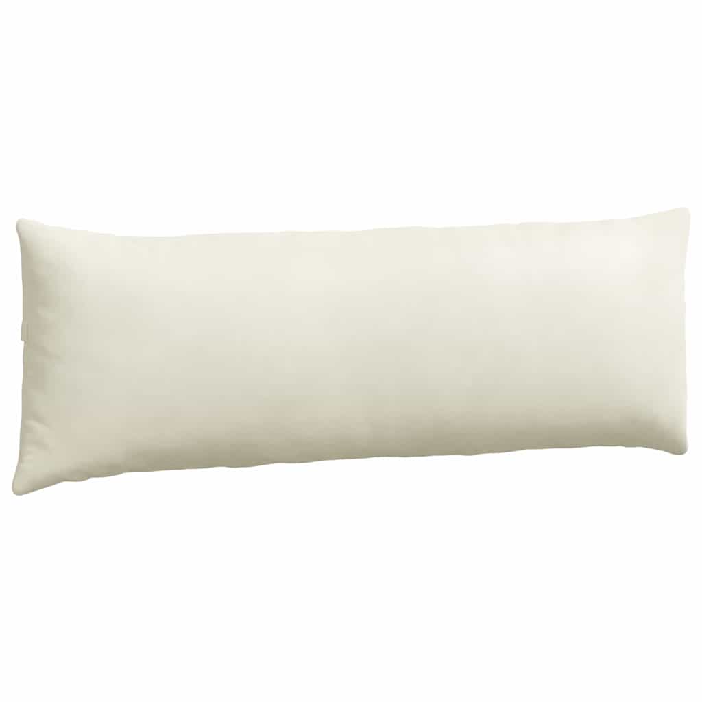 Sofapuder 2 pcs Creme 120 x 40 cm Velourstof