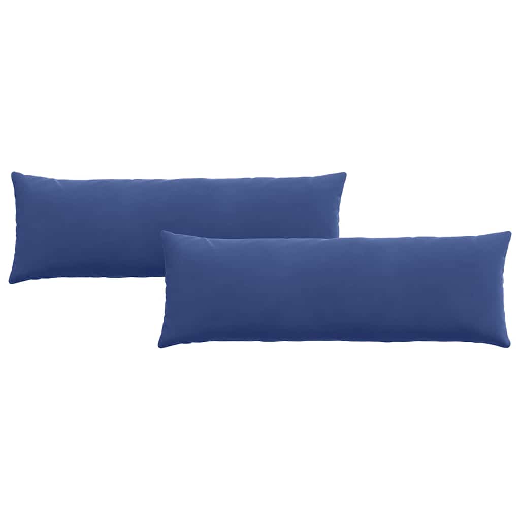 Sofapuder 2 pcs Politi blå 120 x 40 cm Velourstof