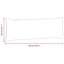 Sofapuder 2 pcs Politi blå 120 x 40 cm Velourstof