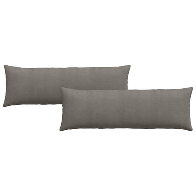 Sofapuder 2 pcs Lysegrå 120 x 40 cm Velourstof