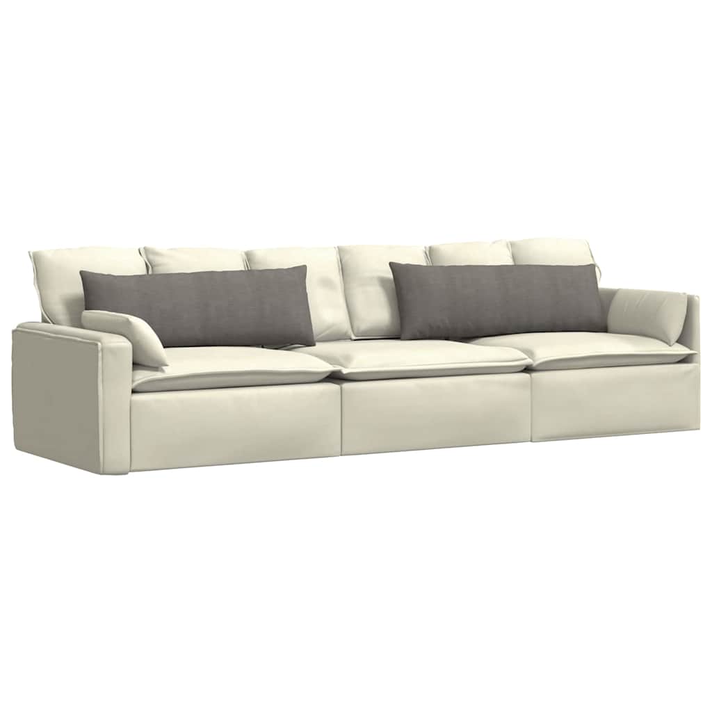 Sofapuder 2 pcs Lysegrå 120 x 40 cm Velourstof