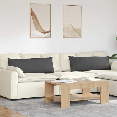 Sofapuder 2 pcs Mørkegrå 120 x 40 cm Velourstof