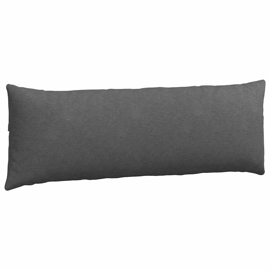 Sofapuder 2 pcs Mørkegrå 120 x 40 cm Velourstof