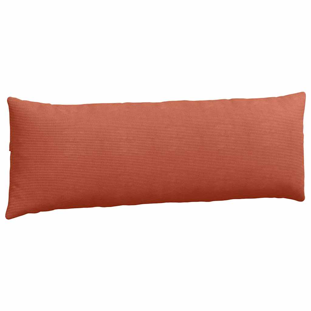 Sofapuder 2 pcs Rød orange 120 x 40 cm Velourstof