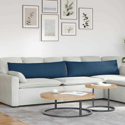 Sofapuder 2 stk. Stof Blå 145 x 40 cm
