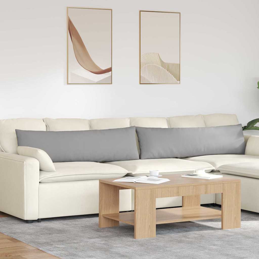 Sofapuder 2 stk. Stof Skygrå 145 x 40 cm