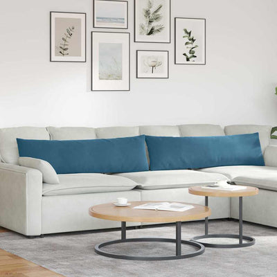 Sofapuder 2 pcs Blå 145 x 40 cm Velourstof