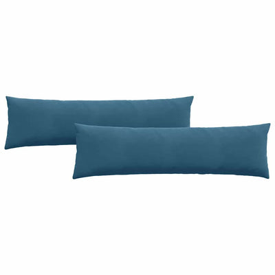 Sofapuder 2 pcs Blå 145 x 40 cm Velourstof