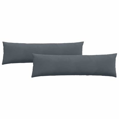 Sofapuder 2 pcs Mørkegrå 145 x 40 cm Velourstof