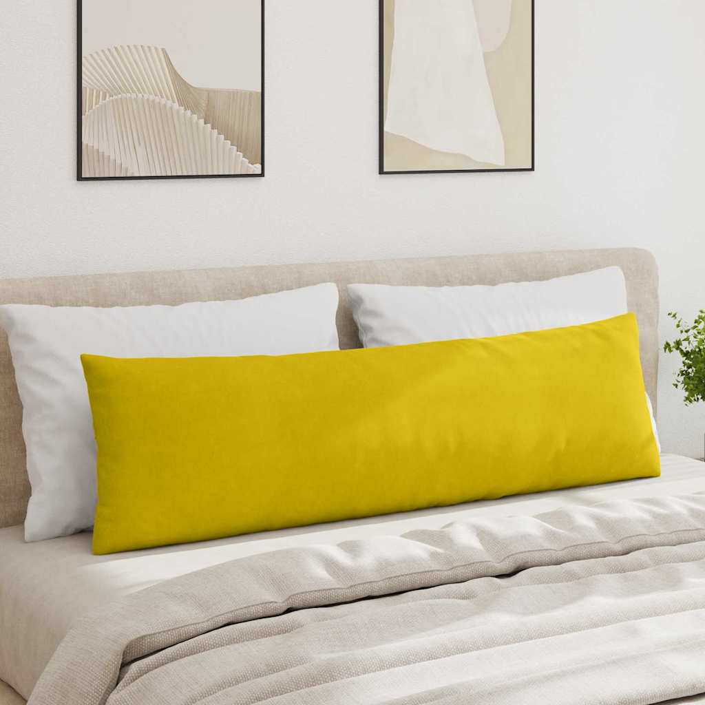 Sofapuder 2 pcs Gul 145 x 40 cm Velourstof