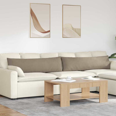 Sofapuder 2 stk. Stof Gråbrun 145 x 40 cm