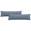 Sofapuder 2 pcs Blå 145 x 40 cm Velourstof