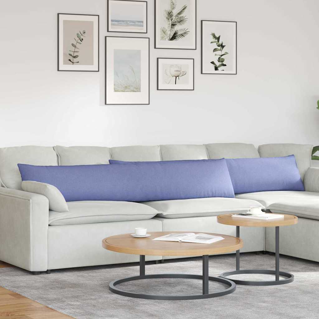 Sofapuder 2 stk. Stof Jeans blå 200 x 40 cm