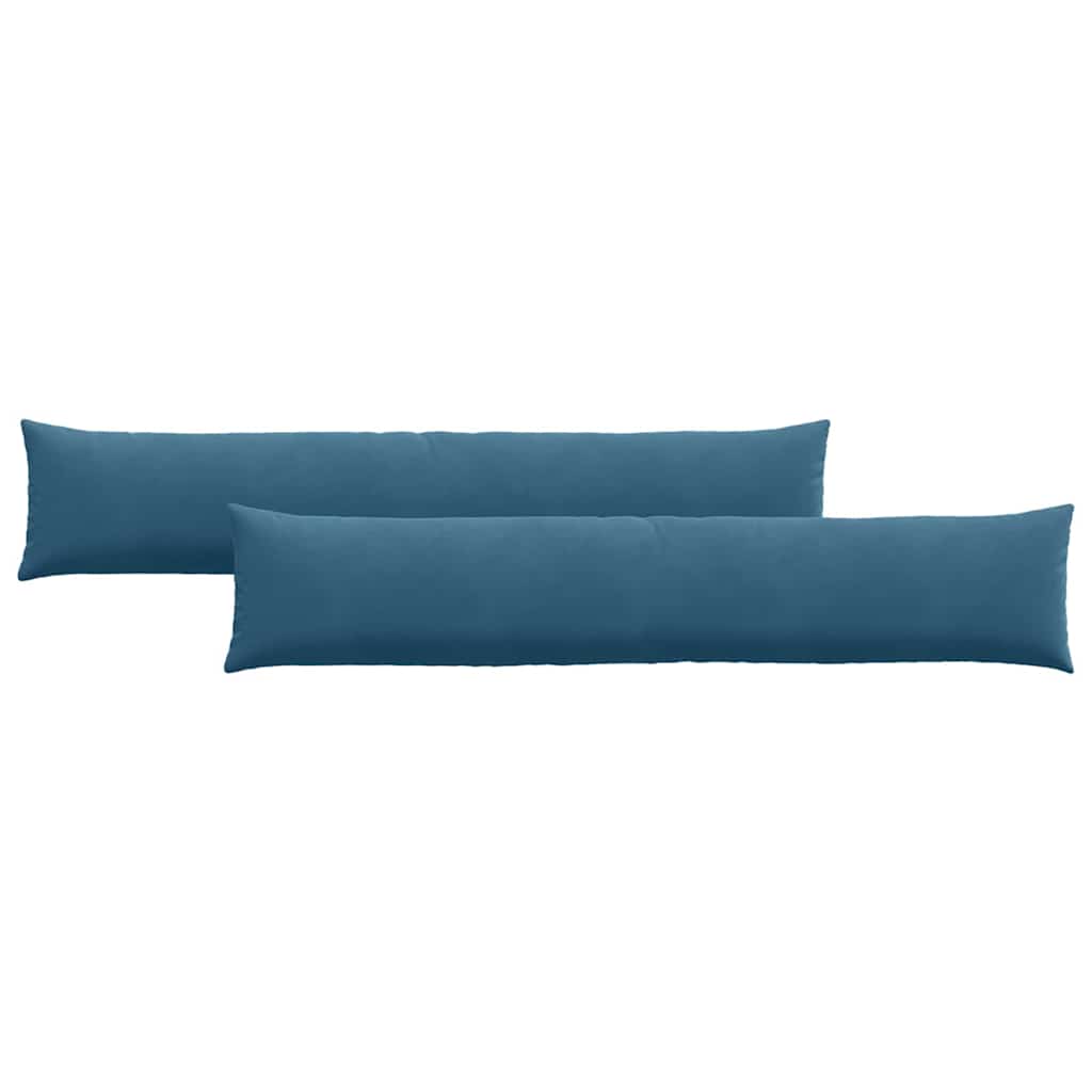 Sofapuder 2 pcs Blå 200 x 40 cm Velourstof