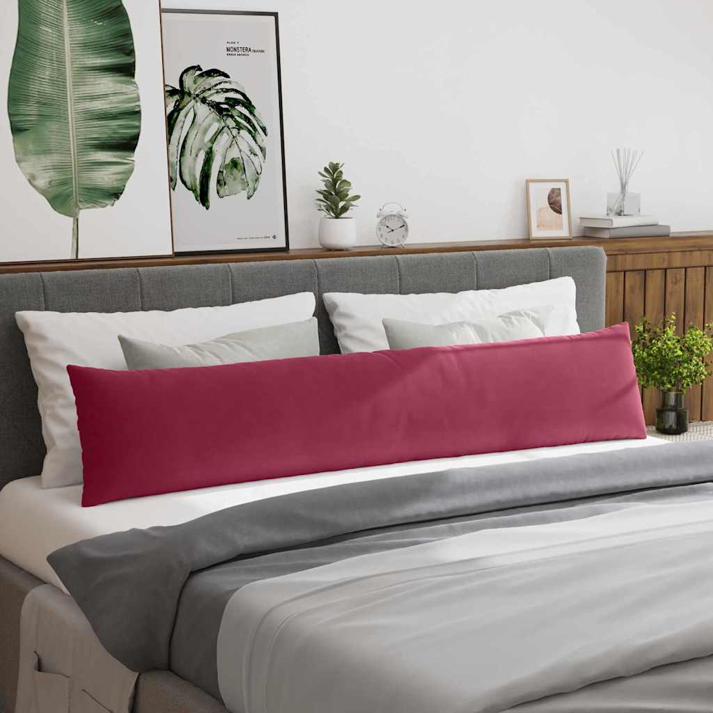 Sofapuder 2 pcs Vinrød 200 x 40 cm Velourstof