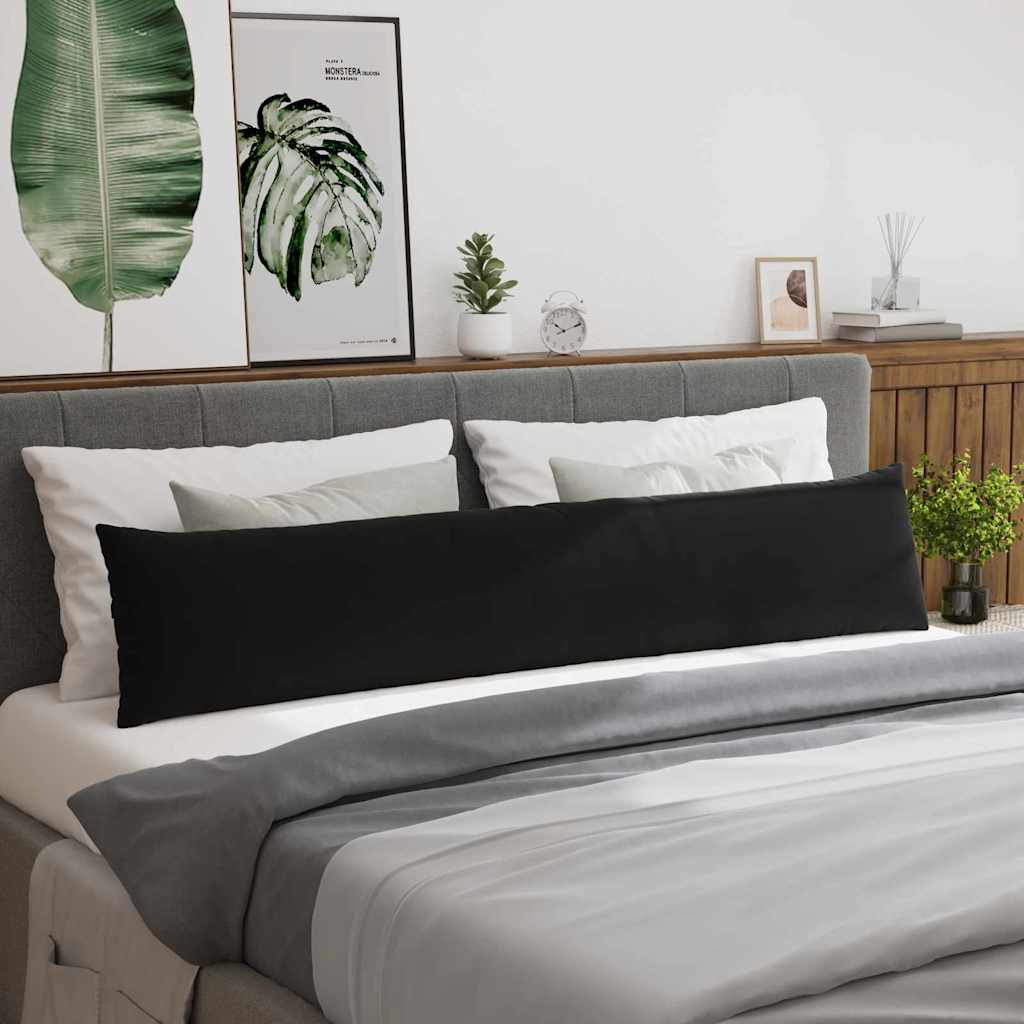 Sofapuder 2 pcs Sort 200 x 40 cm Velourstof