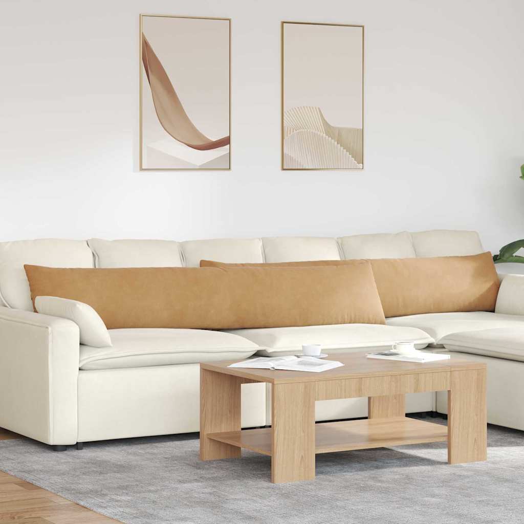 Sofapuder 2 pcs Brun 200 x 40 cm Velourstof