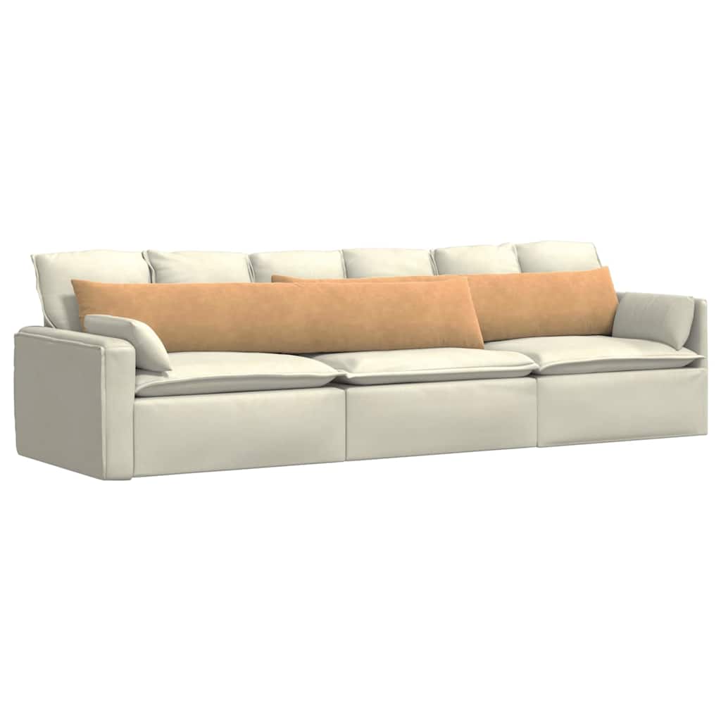 Sofapuder 2 pcs Brun 200 x 40 cm Velourstof