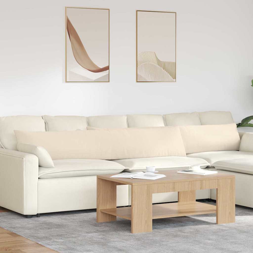Sofapuder 2 stk. Stof Beige 200 x 40 cm