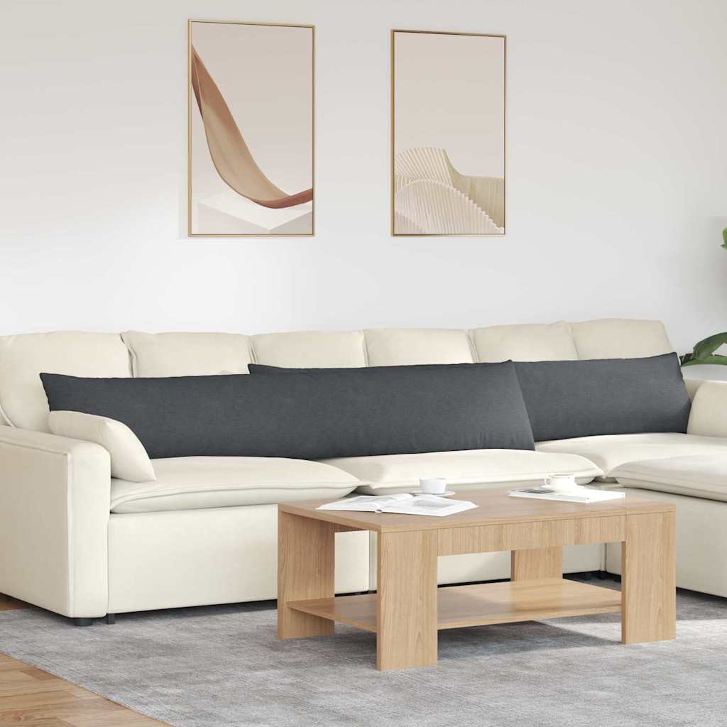Sofapuder 2 pcs Mørkegrå 200 x 40 cm Velourstof