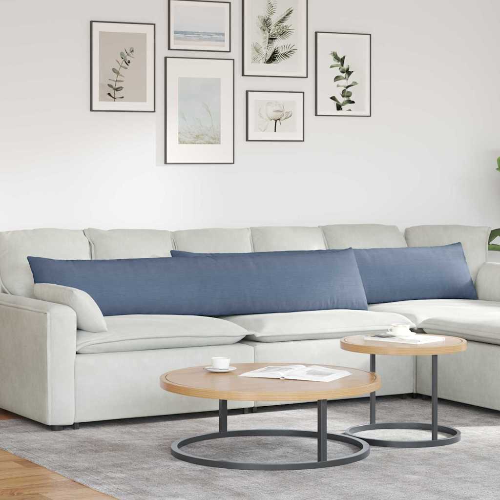 Sofapuder 2 pcs Blå 200 x 40 cm Velourstof