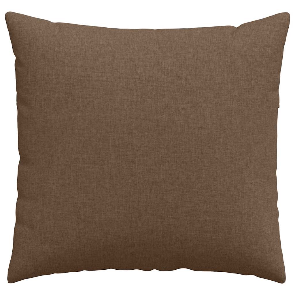 Sofapuder 2 stk. Stof Brun 45 x 45 cm