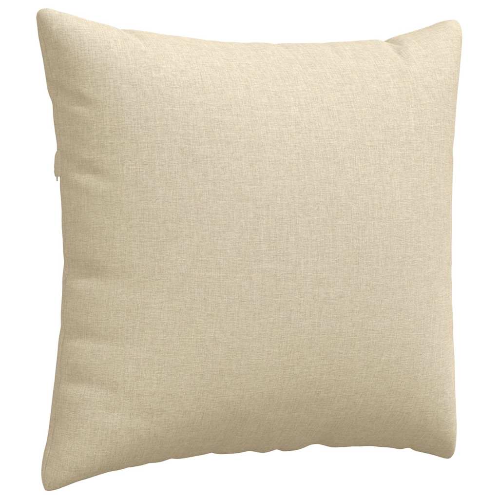 Sofapuder 2 stk. Stof Creme 45 x 45 cm