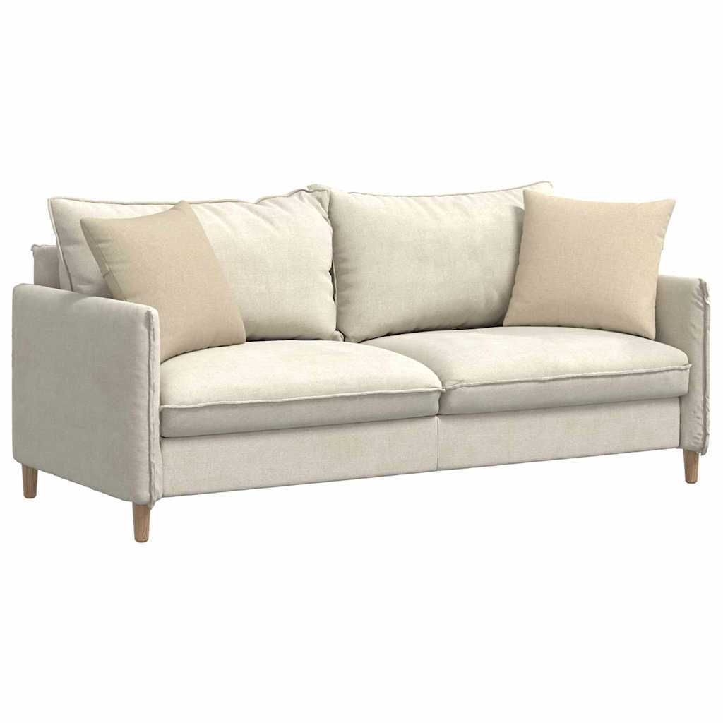 Sofapuder 2 stk. Stof Creme 45 x 45 cm