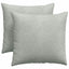 Sofapuder 2 pcs Lysegrå 45 x 45 cm Velourstof