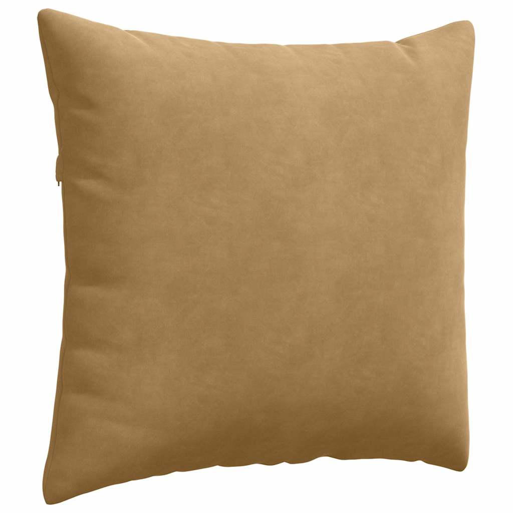 Sofapuder 2 pcs Brun 45 x 45 cm Velourstof