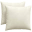 Sofapuder 2 pcs Creme 45 x 45 cm Velourstof