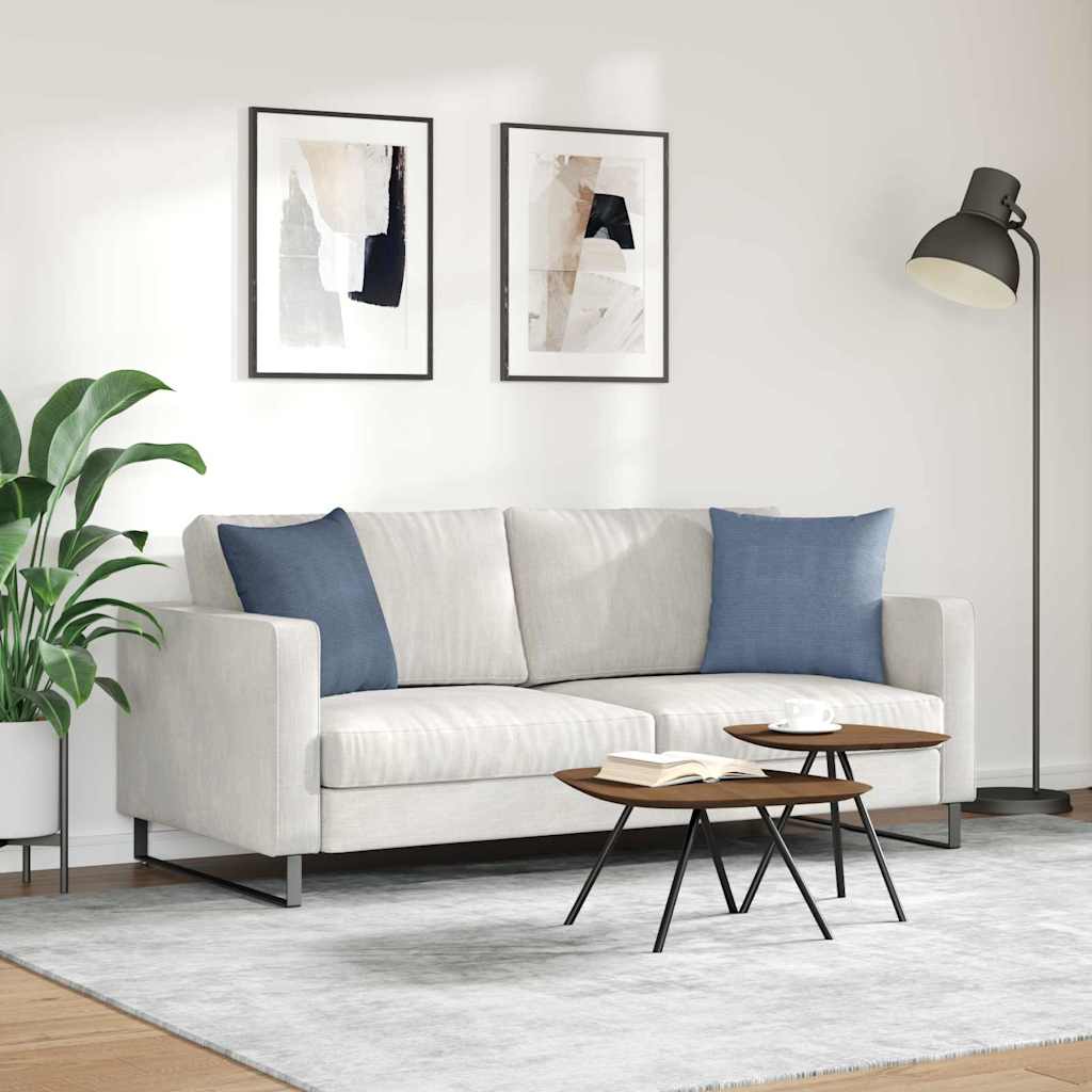 Sofapuder 2 pcs Blå 45 x 45 cm Velourstof