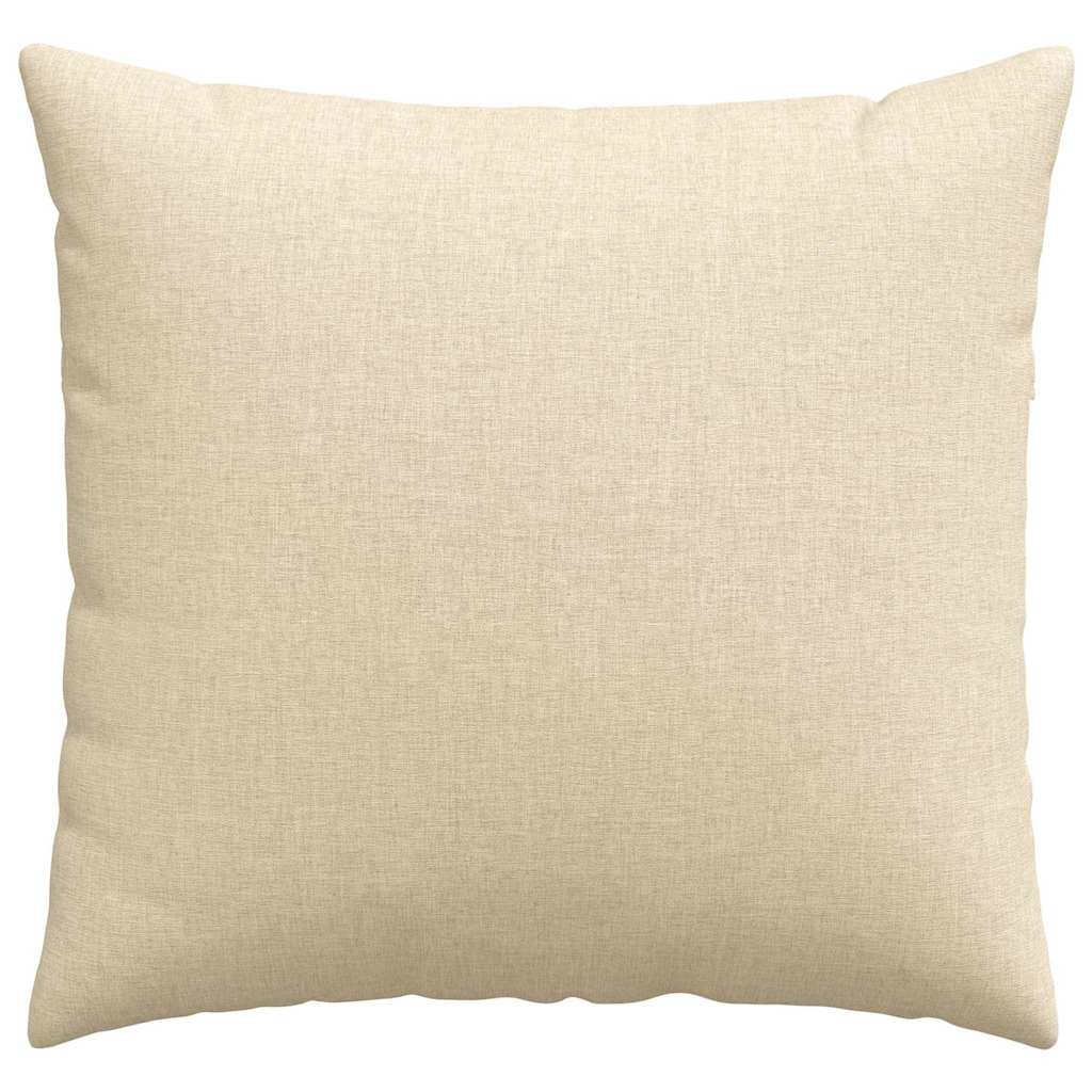 Sofapuder 2 stk. Stof Creme 50 x 50 cm