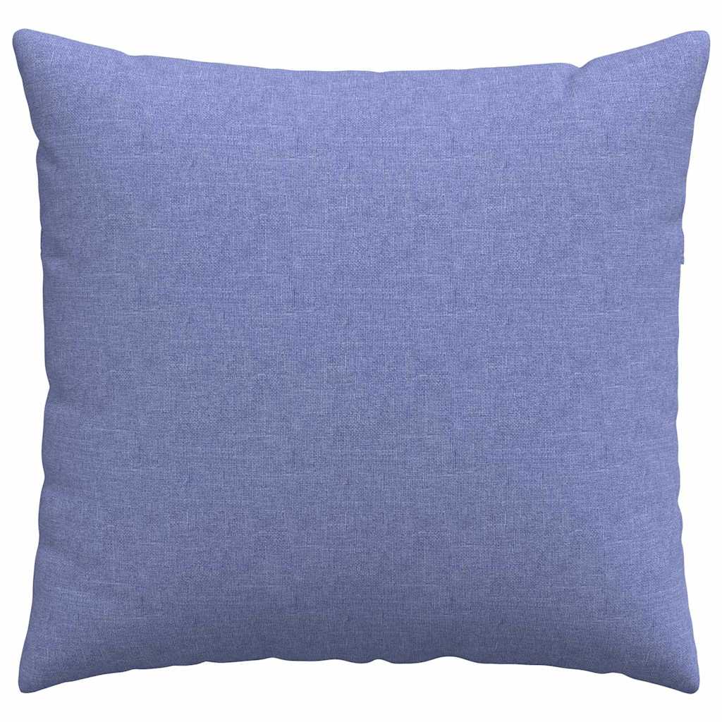 Sofapuder 2 stk. Stof Jeans blå 50 x 50 cm