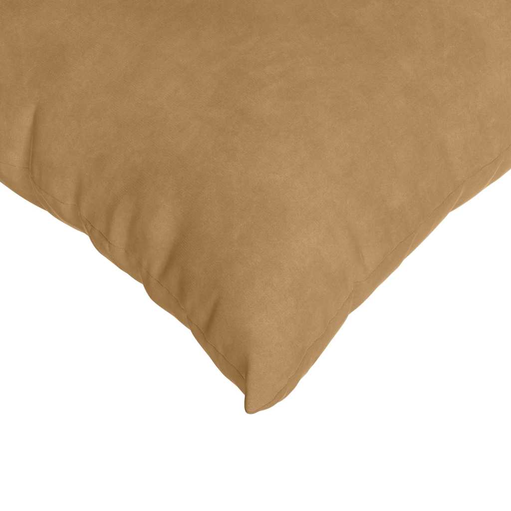 Sofapuder 2 pcs Brun 50 x 50 cm Velourstof