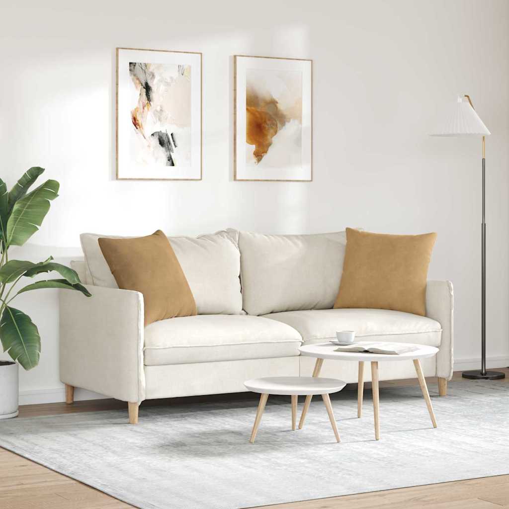 Sofapuder 2 pcs Brun 50 x 50 cm Velourstof