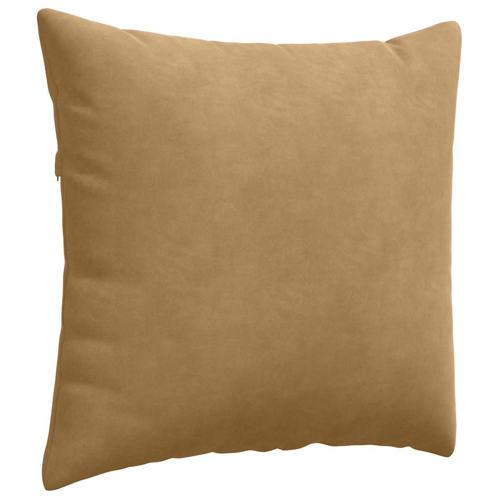 Sofapuder 2 pcs Brun 50 x 50 cm Velourstof