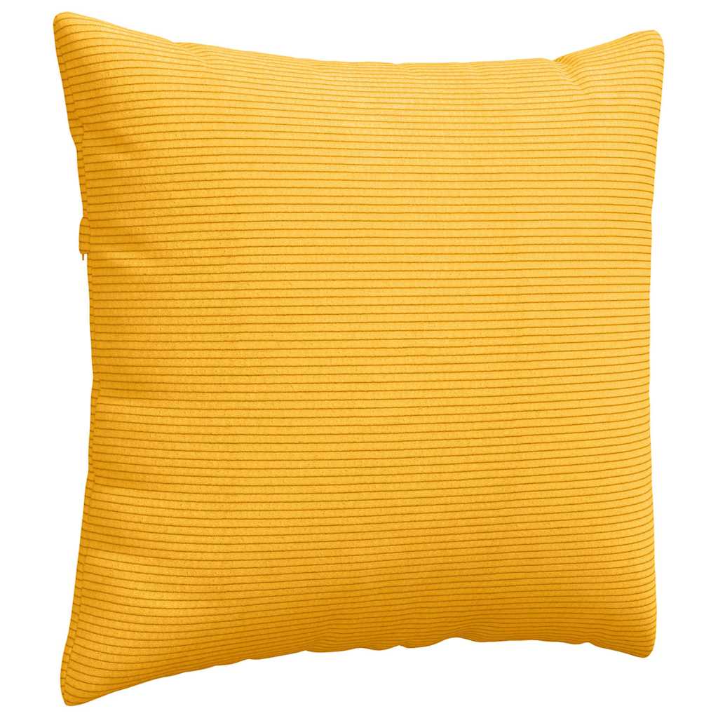 Sofapuder 2 pcs Lys Gul 50 x 50 cm Velourstof