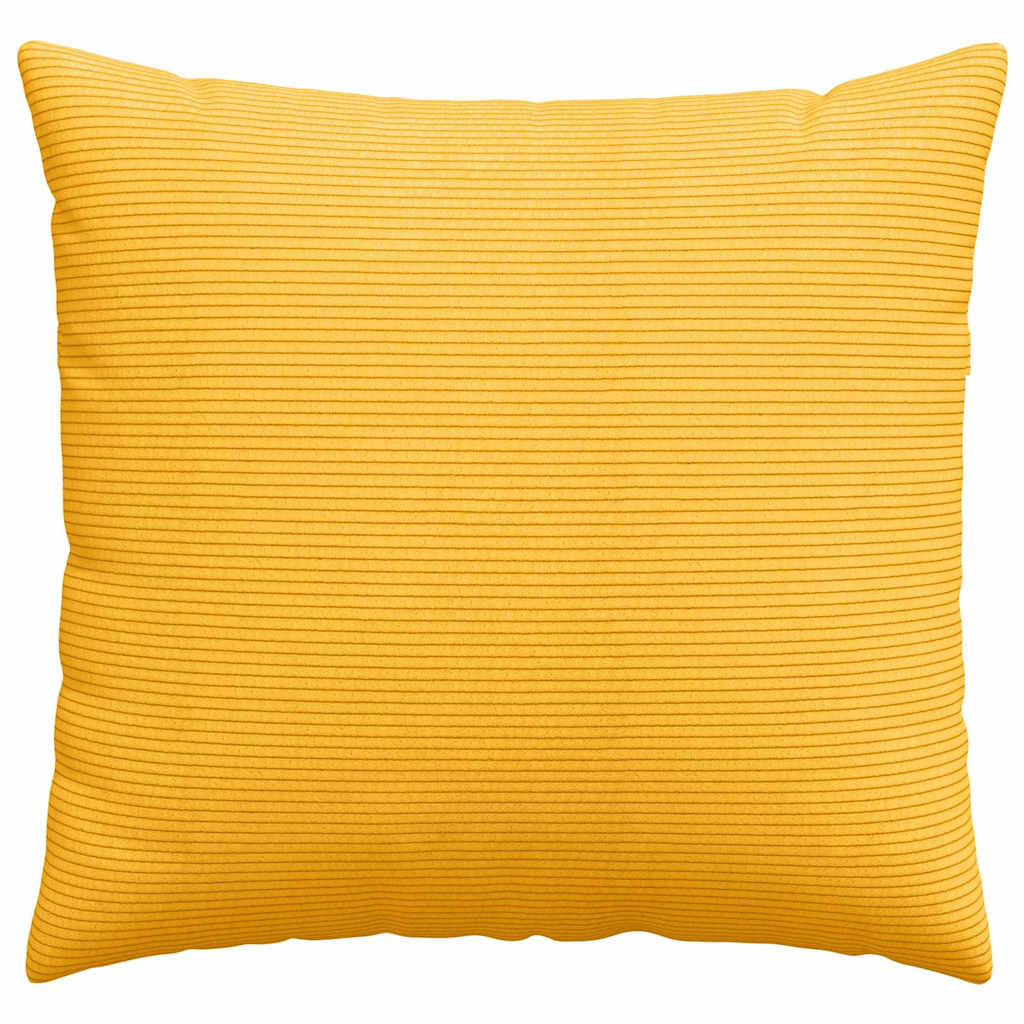 Sofapuder 2 pcs Lys Gul 50 x 50 cm Velourstof